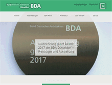 Tablet Screenshot of bda-duesseldorf.de